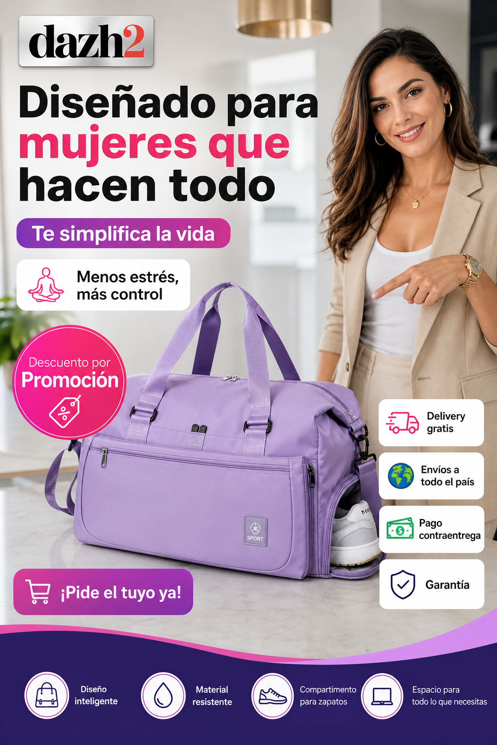 FitCarry™:  lleva el gym, el trabajo y tus viajes en un solo maletín