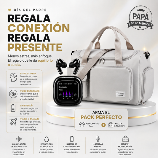 🎁 DAZH2 Pack Día del Padre: Audífono Premium + Maletín Multiuso
